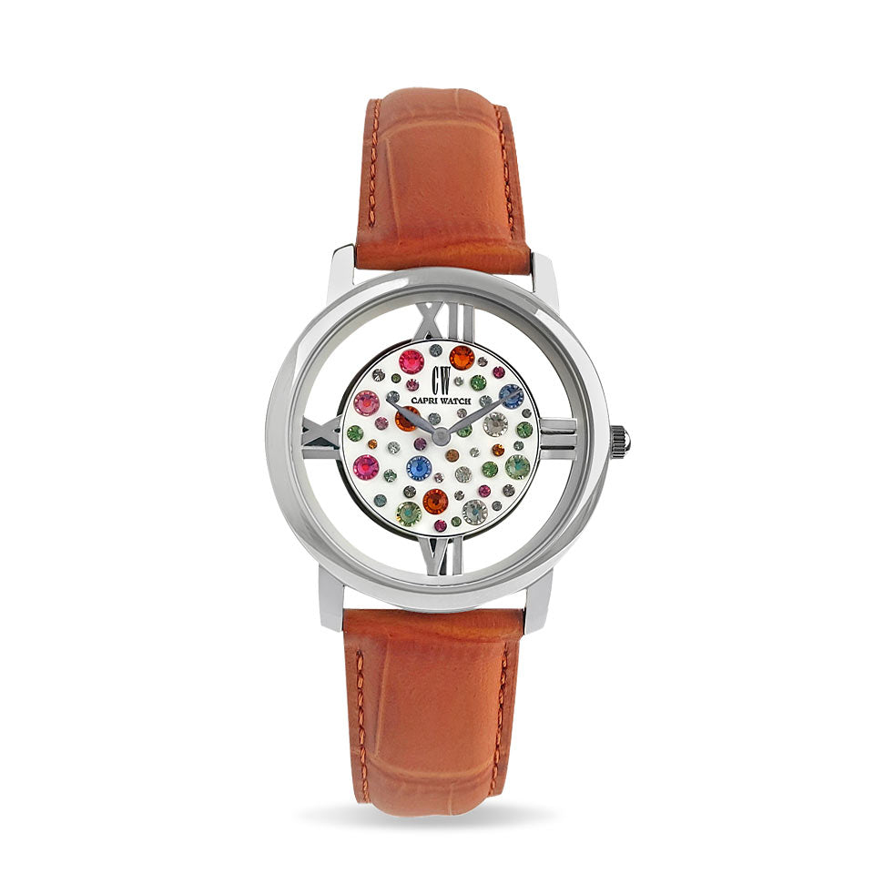 Capri Watch – Orologio Light Multijoy Stainless Steel Orange (Ref. 5562P-20)