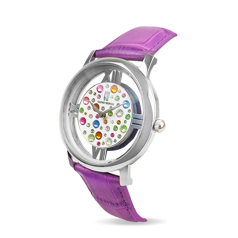 Capri Watch – Orologio Light Multijoy Stainless Steel Purple (Ref. 5562P-03)