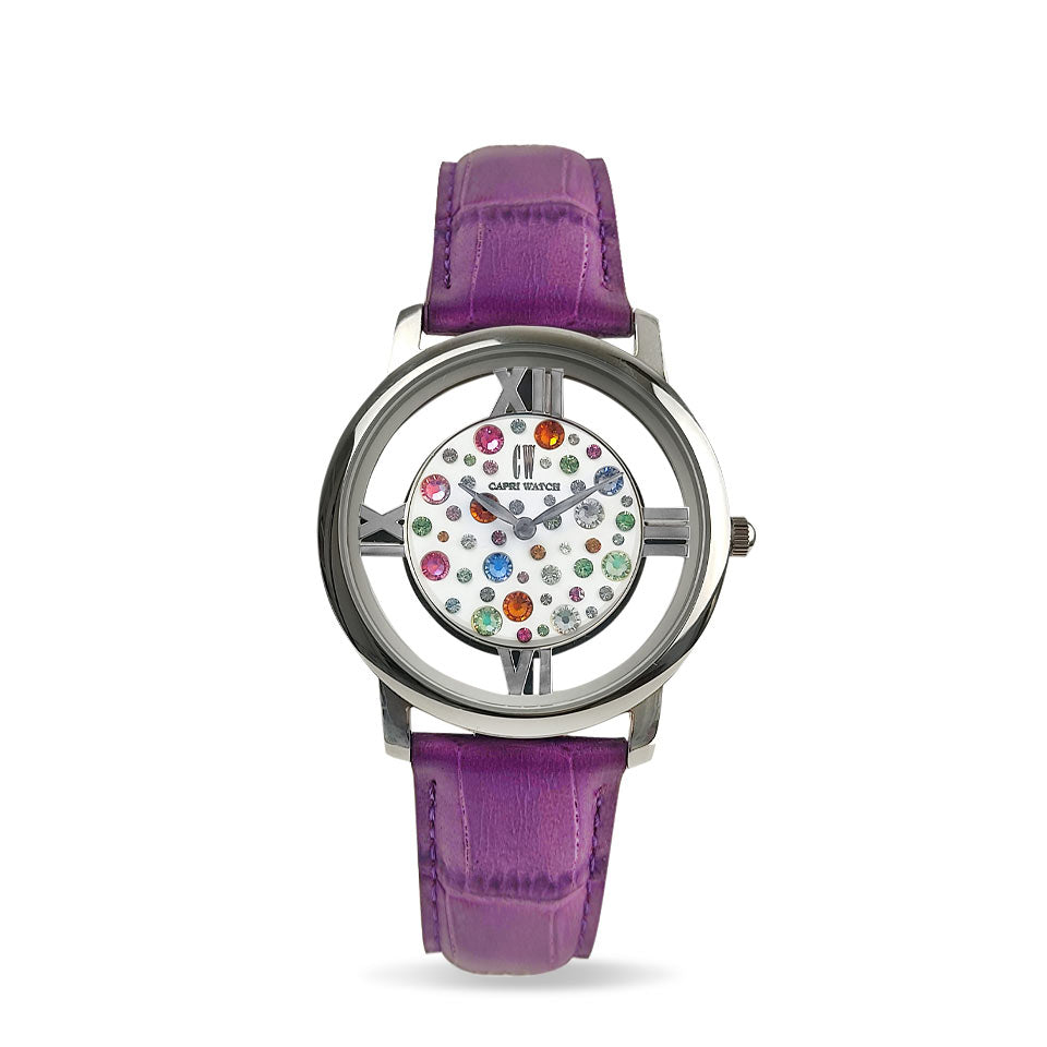 Capri Watch – Orologio Light Multijoy Stainless Steel Purple (Ref. 5562P-03)