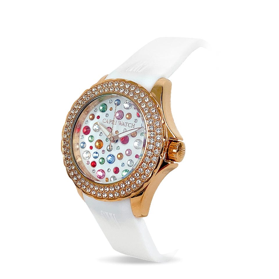 Capri Watch – Orologio Multijoy Mini White-Rose Gold (Ref. 5069)