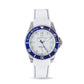 Capri Watch – Orologio New Sub Bianco-Blu Navy Silicone Strap (Ref. 5493)