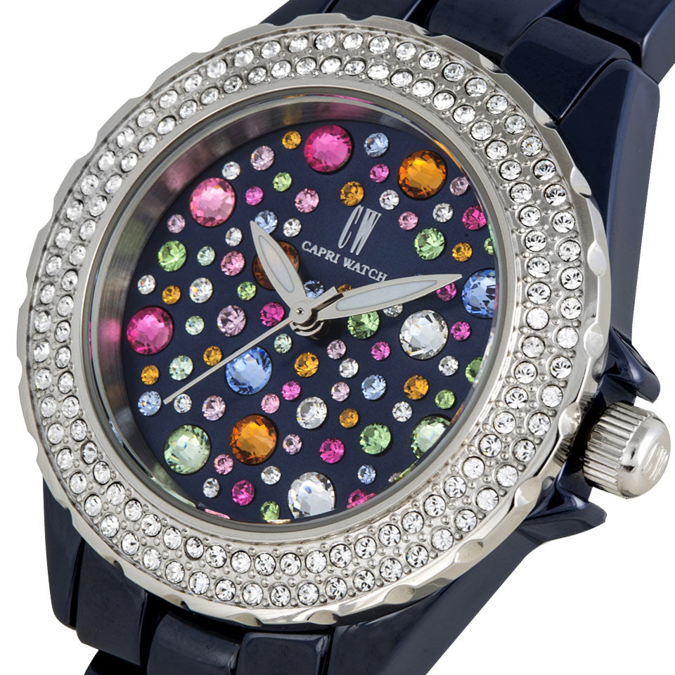 Capri Watch – Orologio Ceramic MultiJoy Blu Navy Stones (Ref. 5450)