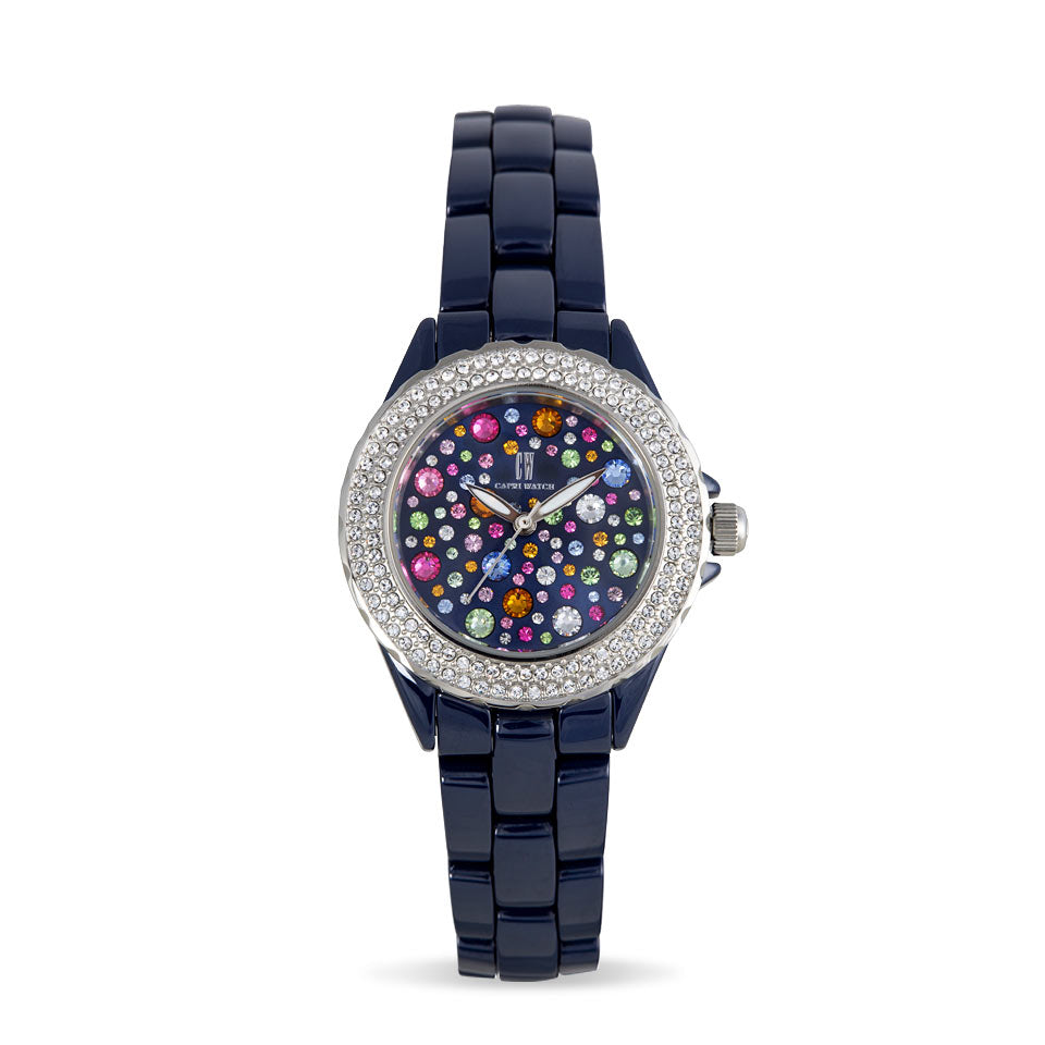 Capri Watch – Orologio Ceramic MultiJoy Blu Navy Stones (Ref. 5450)
