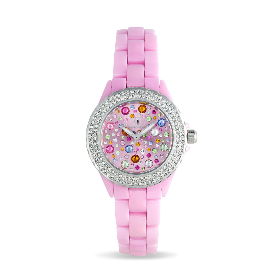 Capri Watch – Orologio Ceramic Multijoy Pink Stones (Ref. 5456)