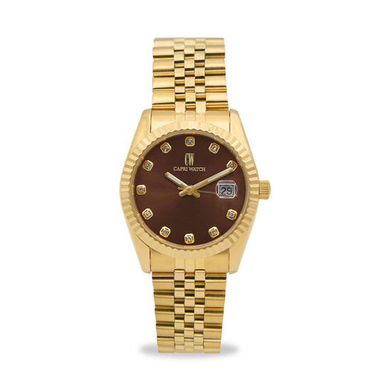 Capri Watch – Orologio Eternity 36 Gold Brown (Ref. 5979-02)