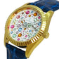 Capri Watch – Orologio Eternity 36 Gold Multijoy Crocodile Blue Navy (Ref. 6104-40)