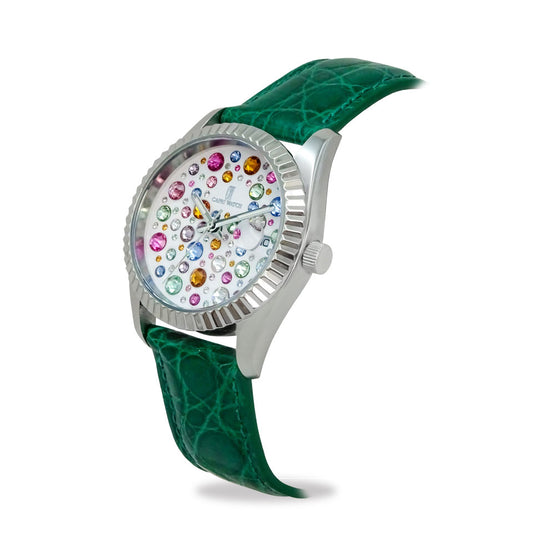 Capri Watch – Orologio Eternity 36 Multijoy Crocodile Green (Ref. 6102-50)