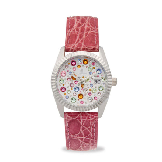 Capri Watch - Orologio Eternity 36 Multijoy Crocodile Pink