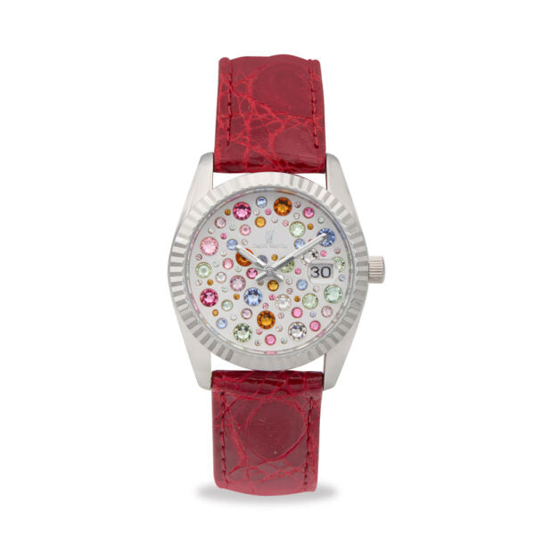 Capri Watch - Orologio Eternity 36 Multijoy Crocodile Red