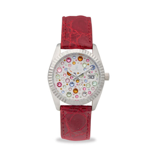 Capri Watch - Orologio Eternity 36 Multijoy Crocodile Red