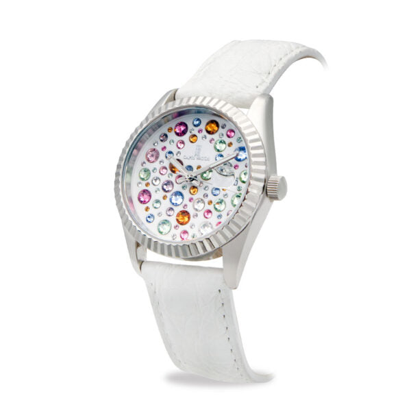 Capri Watch - Orologio Eternity 36 Multijoy Crocodile White
