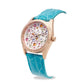 Capri Watch - Orologio Eternity 36 Rose’ Multijoy Crocodile Blue Light