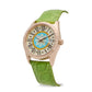 Capri Watch - Orologio Eternity First 36 Rose’ Green Light Crocodile