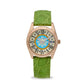 Capri Watch - Orologio Eternity First 36 Rose’ Green Light Crocodile
