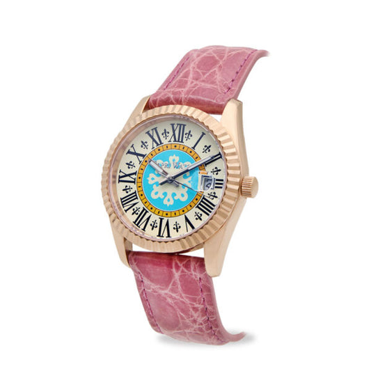 Capri Watch - Orologio Eternity First 36 Rose’ Pink Crocodile