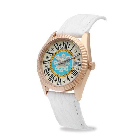 Capri Watch - Orologio Eternity First 36 Rose’ White Crocodile