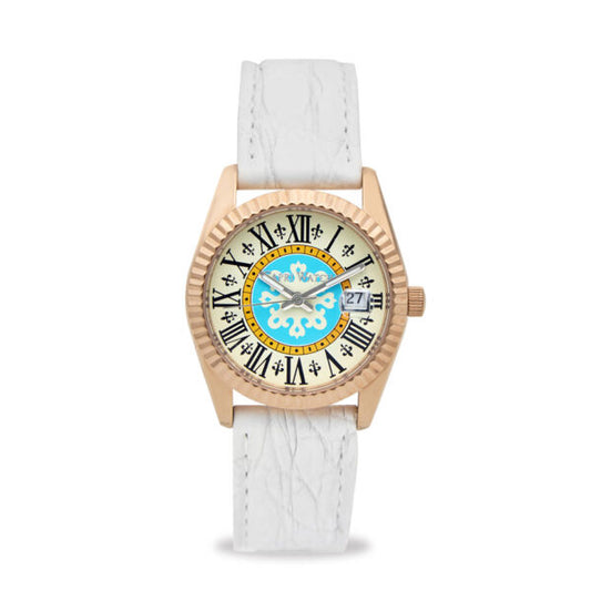 Capri Watch - Orologio Eternity First 36 Rose’ White Crocodile