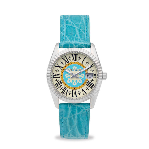 Capri Watch - Orologio Eternity First 36 Blue Light Crocodile