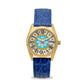 Capri Watch - Orologio Eternity First 36 Gold-Blue Navy Crocodile