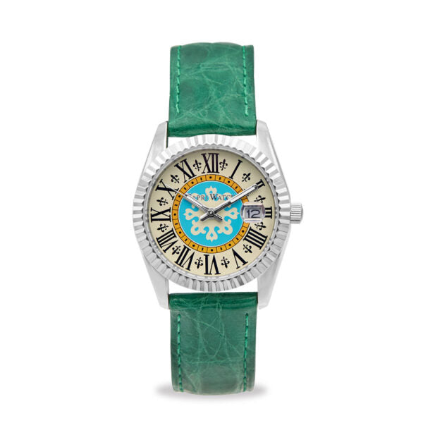 Capri Watch - Orologio Eternity First 36 Green Crocodile