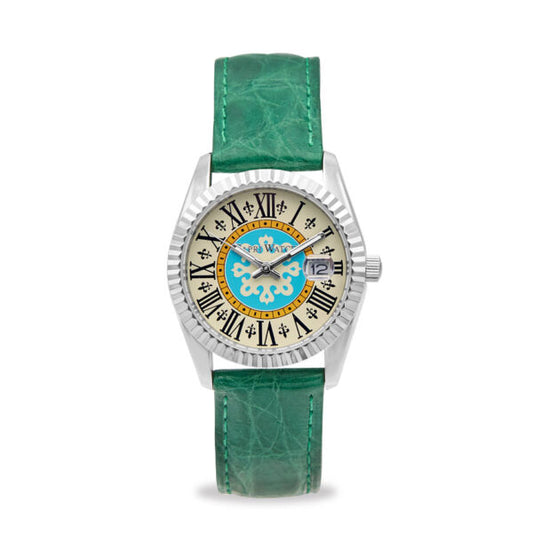 Capri Watch - Orologio Eternity First 36 Green Crocodile