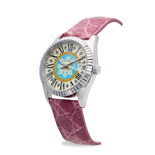 Capri Watch - Orologio Eternity First 36 Pink Crocodile