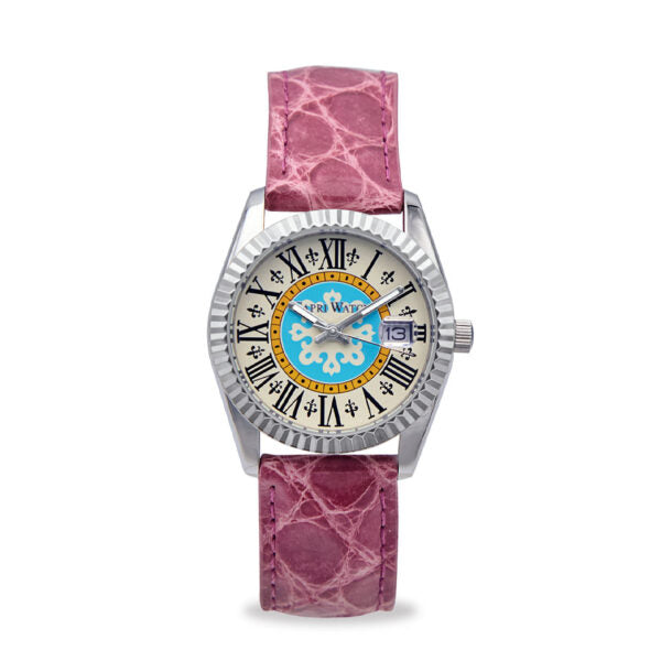 Capri Watch - Orologio Eternity First 36 Pink Crocodile