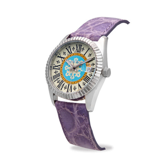 Capri Watch - Orologio Eternity First 36 Purple Crocodile
