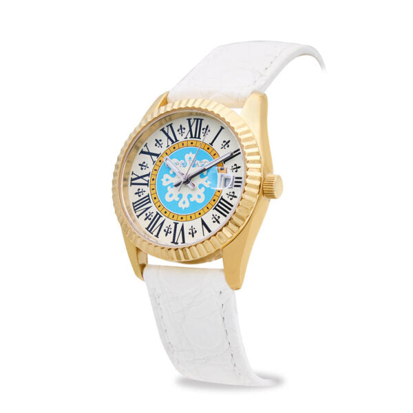 Capri Watch - Orologio Eternity First 36 Gold-White  Crocodile