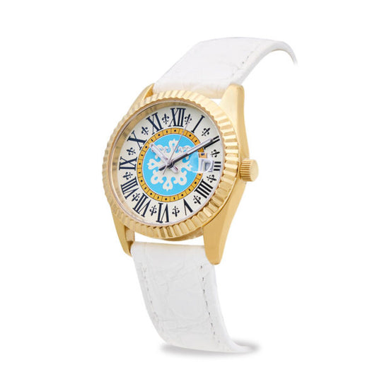 Capri Watch - Orologio Eternity First 36 Gold-White  Crocodile