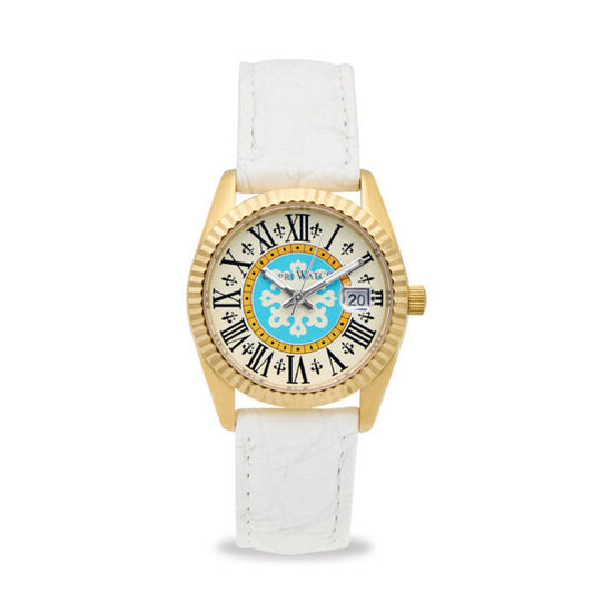 Capri Watch - Orologio Eternity First 36 Gold-White  Crocodile