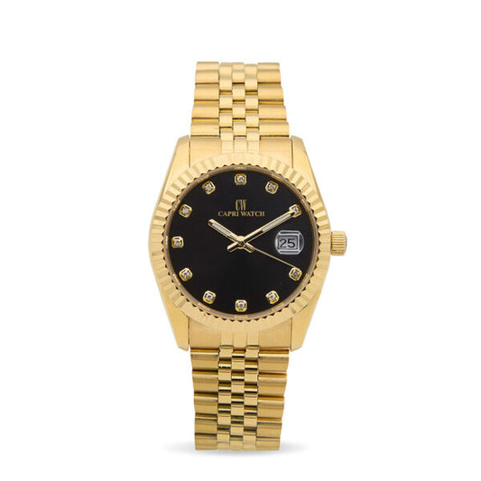 Capri Watch - Orologio Eternity 36 Gold Black
