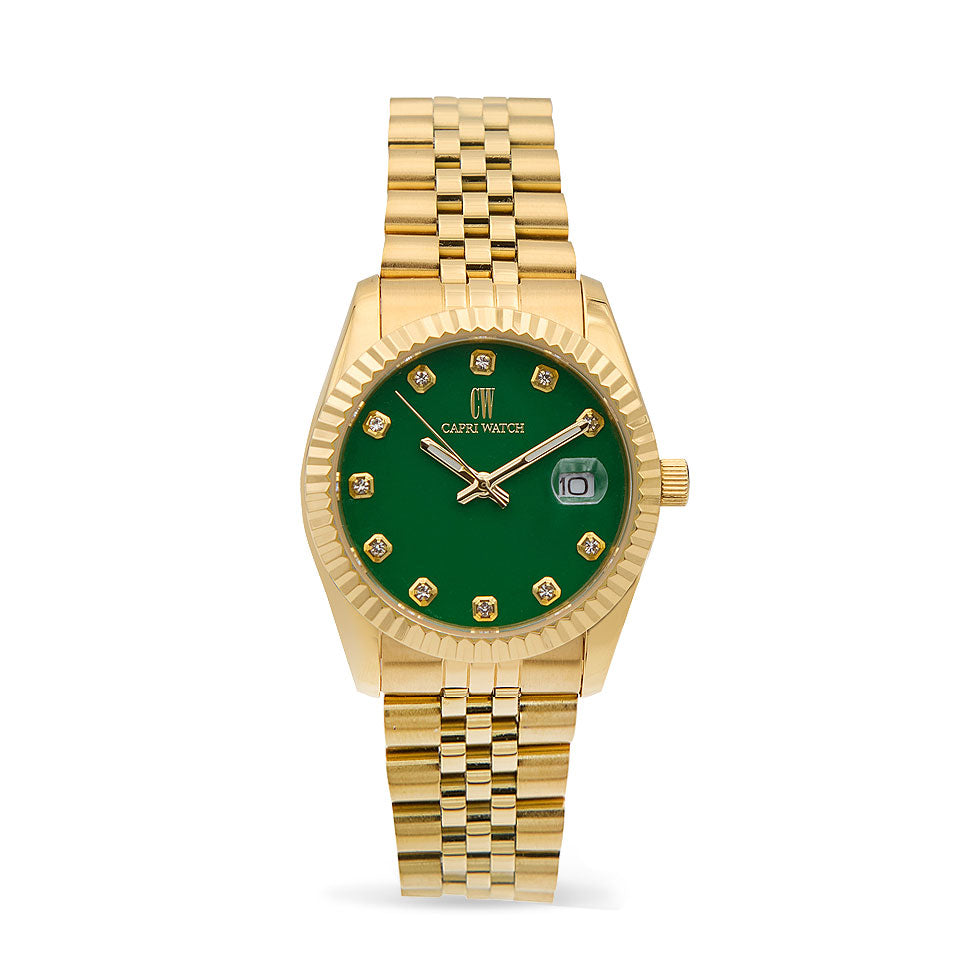 Capri Watch – Orologio Eternity 36 Gold Green (Ref. 5976)