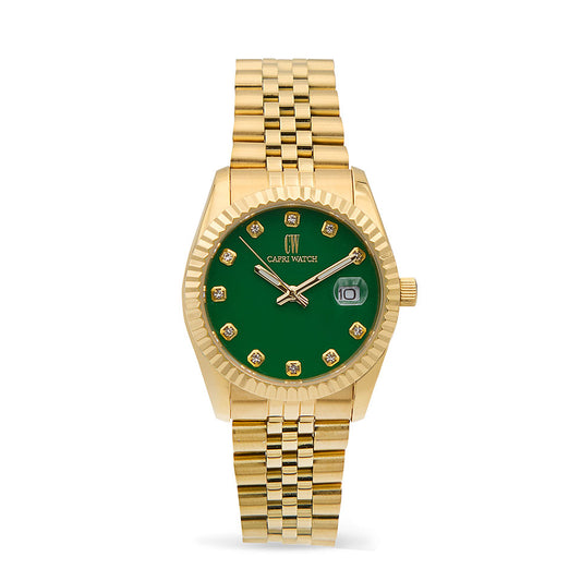 Capri Watch – Orologio Eternity 36 Gold Green (Ref. 5976)