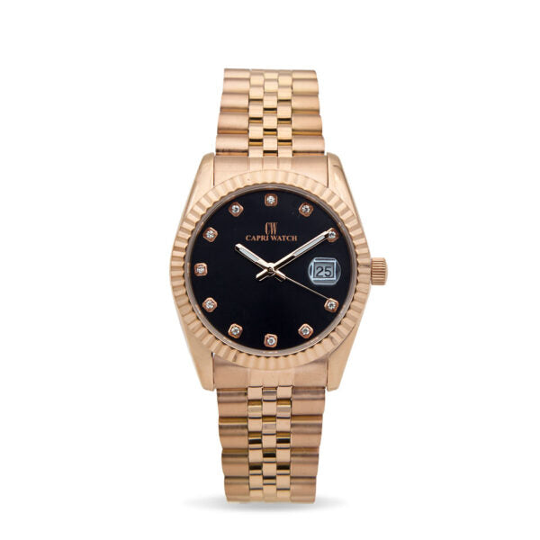 Capri Watch - Orologio Eternity 36 Rosè Black