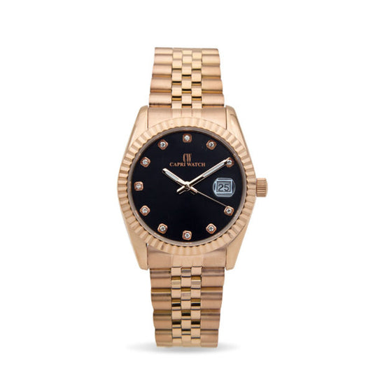Capri Watch - Orologio Eternity 36 Rosè Black