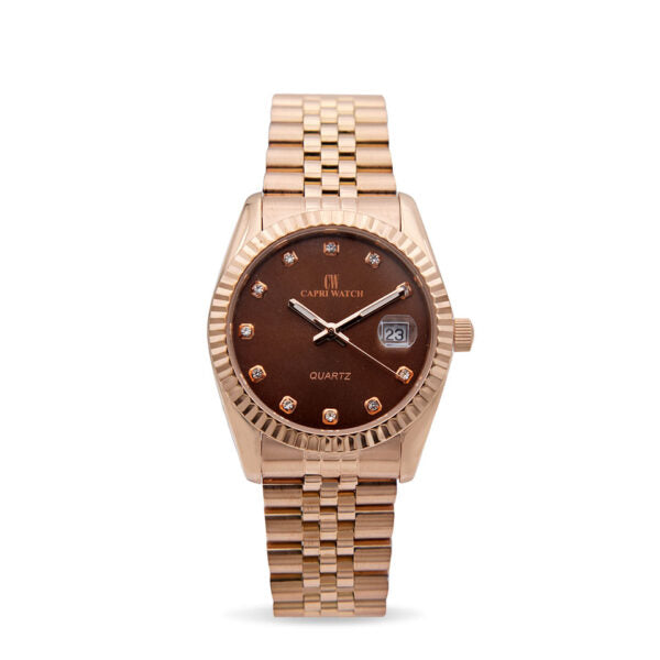 Capri Watch - Orologio Eternity 36 Rosè Brown