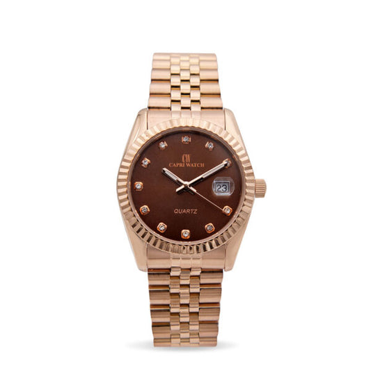 Capri Watch - Orologio Eternity 36 Rosè Brown