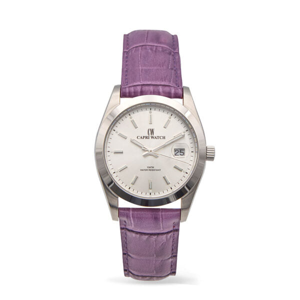 Capri Watch - Orologio Glamour 36 Silver-Purple