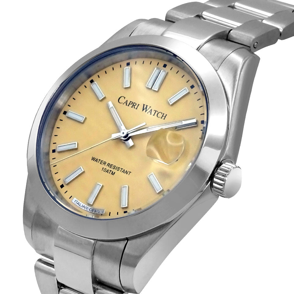 Capri Watch – Orologio Glamour 39 Limited Edition Yellow (Ref. 6131-10)