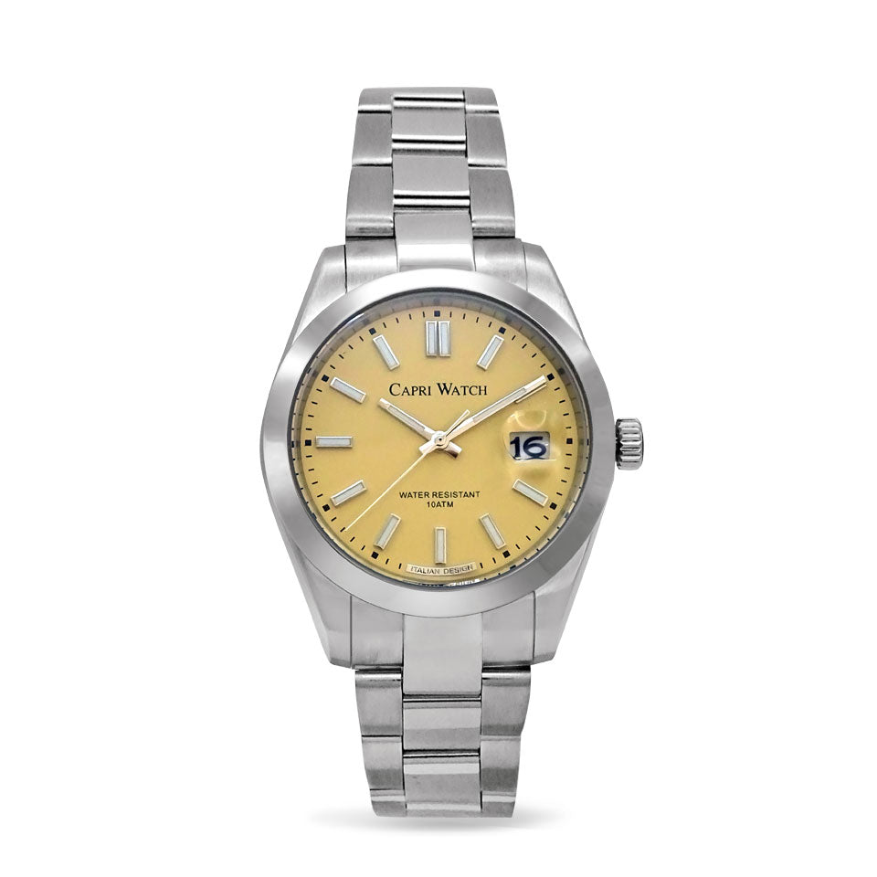 Capri Watch – Orologio Glamour 39 Limited Edition Yellow (Ref. 6131-10)