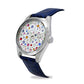 Capri Watch – Orologio Glamour 39 Multijoy Crocodile Blue Navy (Ref. 6106-40)