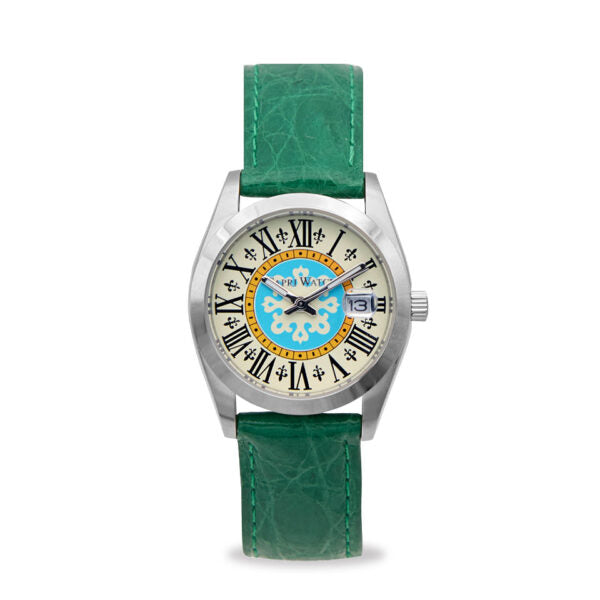Capri Watch - Orologio Glamour First 36 Green Crocodile