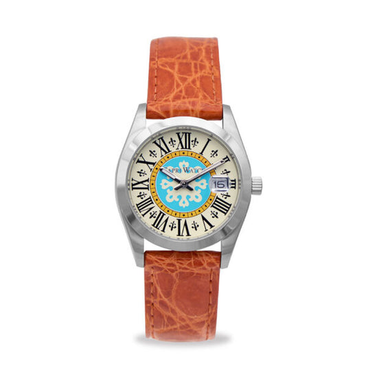 Capri Watch - Orologio Glamour First 36 Orange Crocodile