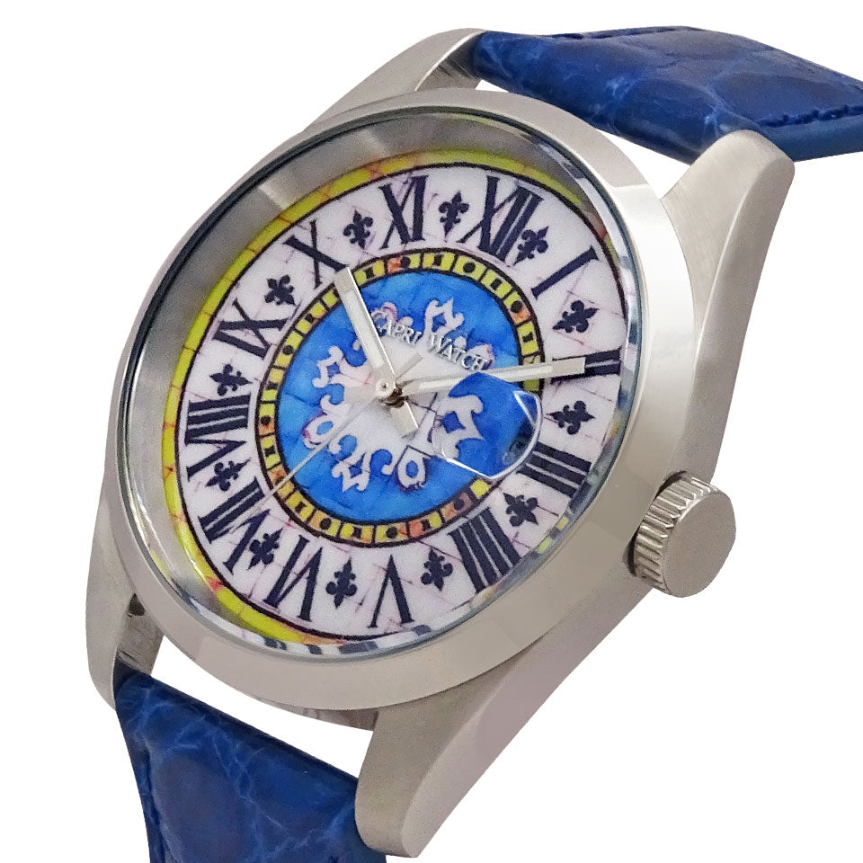 Capri Watch – Orologio Glamour First 39 Crocodile Blue Royal (Ref. 6091-41)