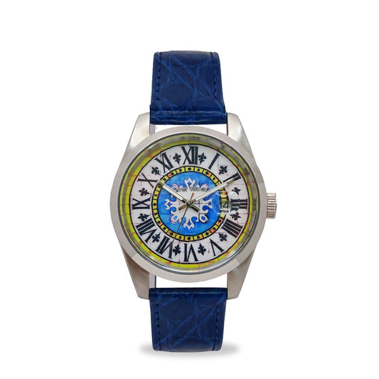 Capri Watch – Orologio Glamour First 39 Crocodile Blue Royal (Ref. 6091-41)