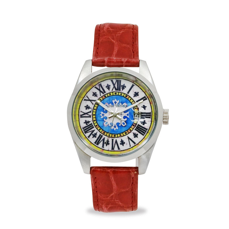 Capri Watch – Orologio Glamour First 39 Crocodile Fuchsia (Ref. 6091-31)