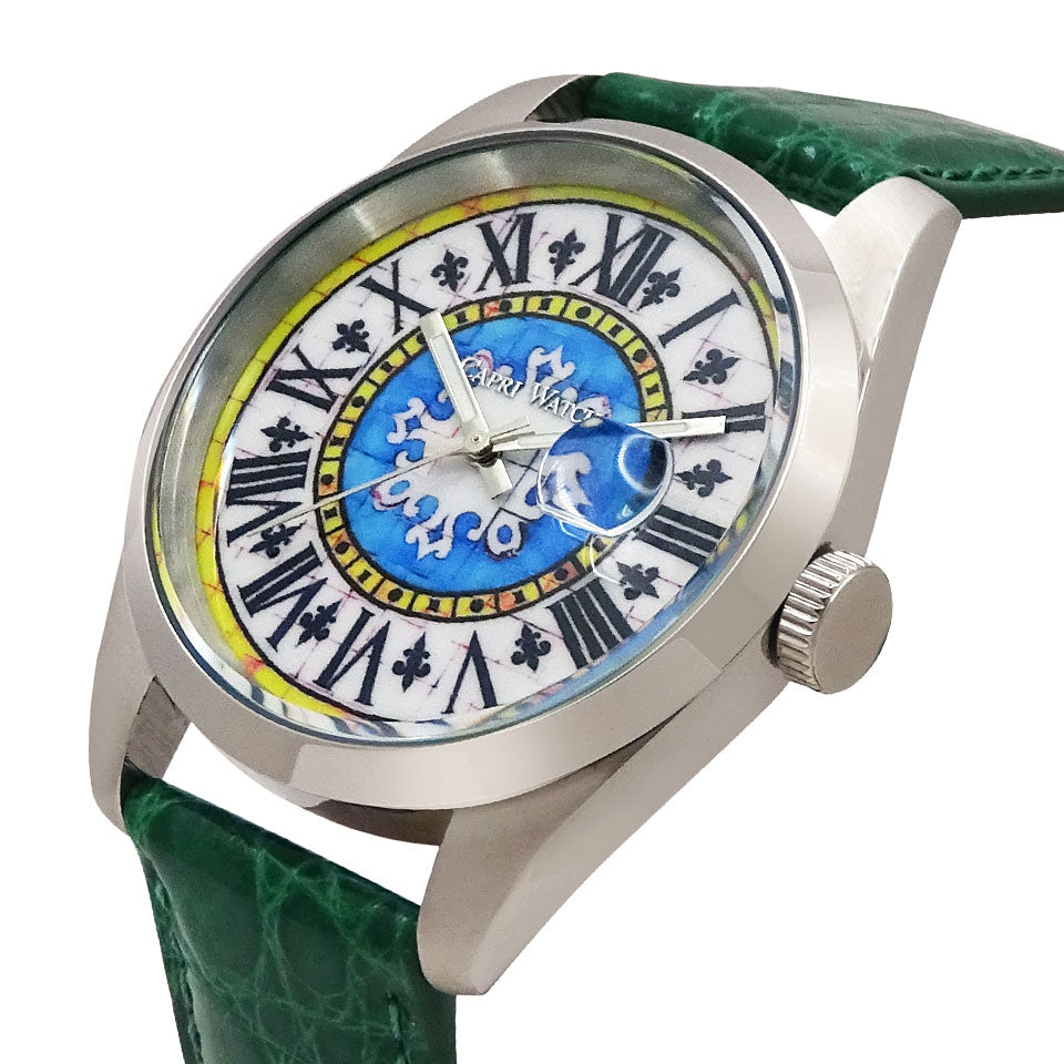 Capri Watch – Orologio Glamour First 39 Crocodile Green (Ref. 6091-50)