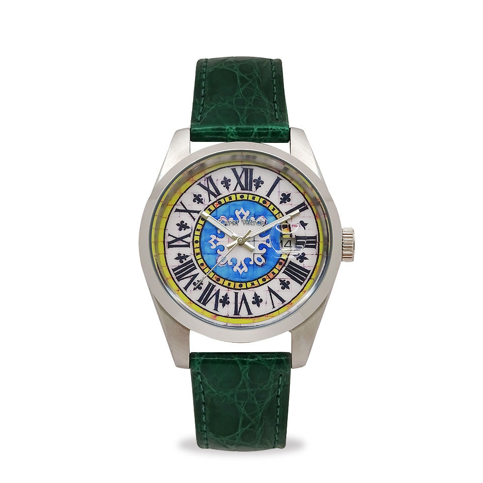 Capri Watch – Orologio Glamour First 39 Crocodile Green (Ref. 6091-50)