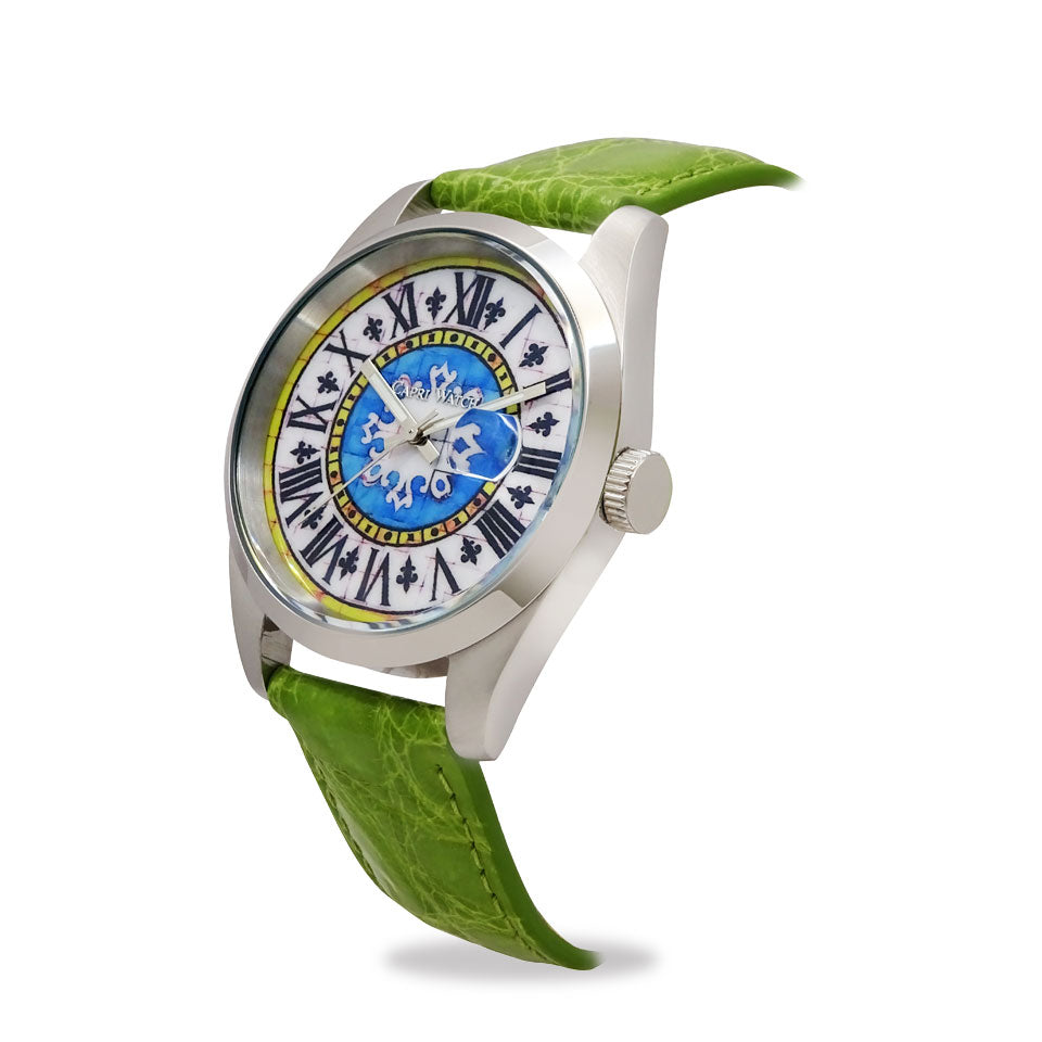 Capri Watch – Orologio Glamour First 39 Crocodile Light Green (Ref. 6091-52)